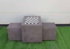 HeBlad Schach-Bank Beton