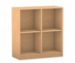 Flexeo Regal, halbhoch, mit Mittelwand