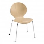 deskin Besucherstuhl CURVE Farbe / color: Buche (Zoom)