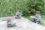 Mobiler Sitz-Tisch variabler Einsatz, z.B. auch im Freien (Zoom)