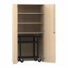 Flexeo Garagenschrank, 3 F�cher, 1 Transportwagen