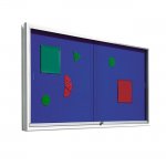 Conen Informationsvitrine mit Klettenstoffrckwand