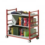 Conen Bcherwagen mit 3 Ebenen