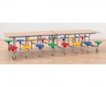 Sico 16er-Tisch-Sitz-Kombination rechteckig, Sitzhhe 34,5 cm