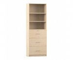 Flexeo Schrank, 3 groe Schubladen, oben 3 FSchrank, 2 groe Schubladen, oben 3 Fchercher = 6 Ordnerhhen