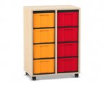 Flexeo Regal, 2 Reihen, 8 groe Boxen