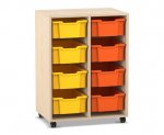 Flexeo Regal PRO, 2 Reihen, 8 Boxen Gr. M