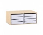 Flexeo Aufsatz zum Papier- und Bilderschrank, 8 kleine Auszge