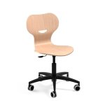 Mirplay Drehstuhl Mia Lift mit Holzschale